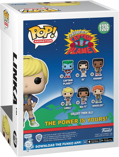Funko POP! Animation: Captain Planet - Linka - Captain Planet and the Planeteers - Collectable Vinyl Figure - Gift Idea - Official Merchandise - Toys for Kids & Adults - TV Fans