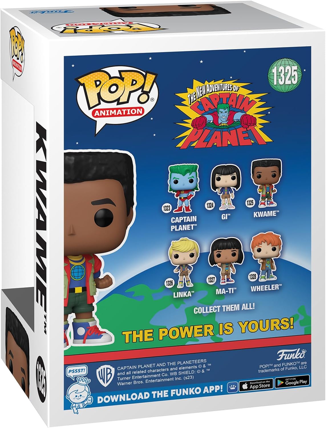 Funko POP! Animation: Captain Planet - Kwame Olowe - Captain Planet and the Planeteers - Collectable Vinyl Figure - Gift Idea - Official Merchandise - Toys for Kids & Adults - TV Fans