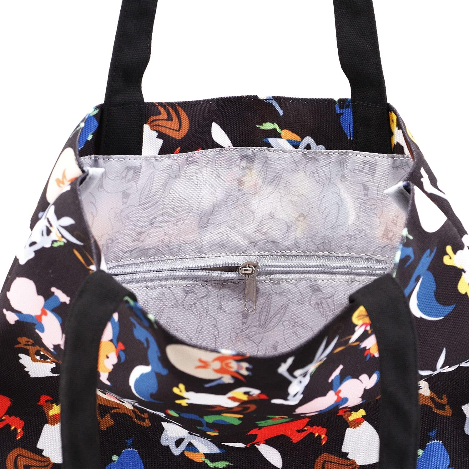 Looney Tunes-Borsa della Spesa Shopping Bag, Multicolore, 33 x 40 cm