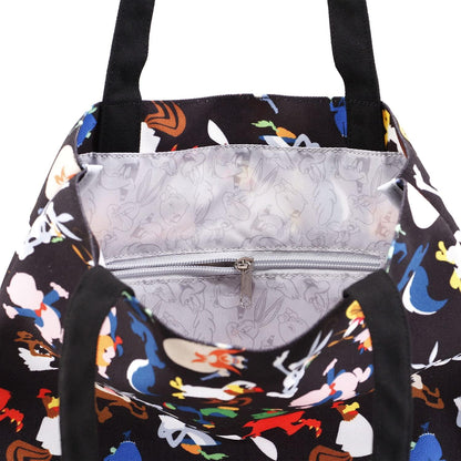 Looney Tunes-Borsa della Spesa Shopping Bag, Multicolore, 33 x 40 cm