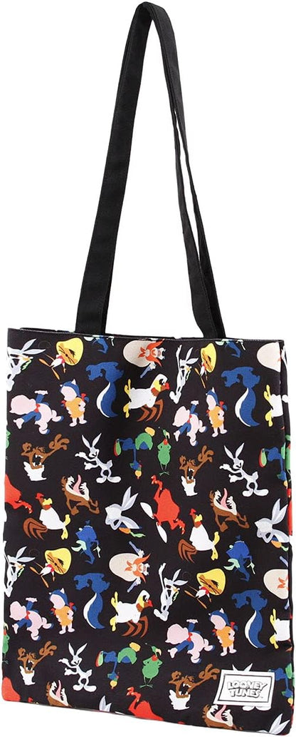 Looney Tunes-Borsa della Spesa Shopping Bag, Multicolore, 33 x 40 cm