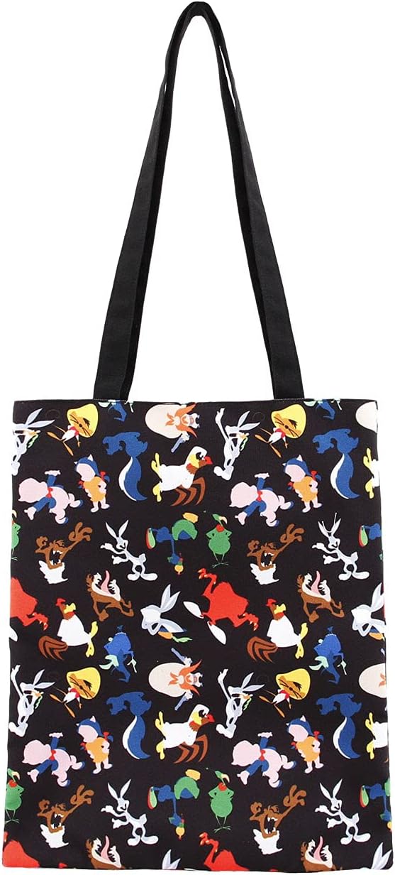 Looney Tunes-Borsa della Spesa Shopping Bag, Multicolore, 33 x 40 cm