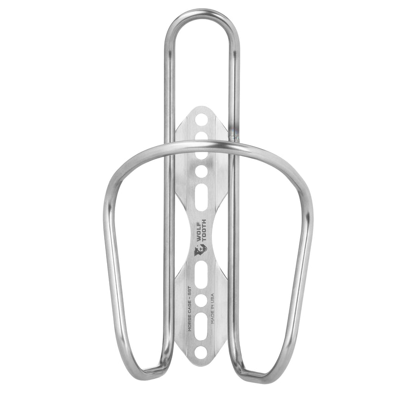 Wolf Tooth Stainless Morse Steel Bottle Cage Silver One Size