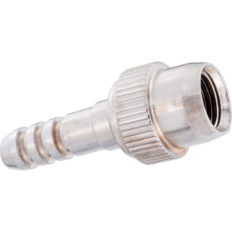 Silca Thread-on Schrader Chuck | 1/4" hose barb universal fit for most hand pumps bike pumps with rubber hose