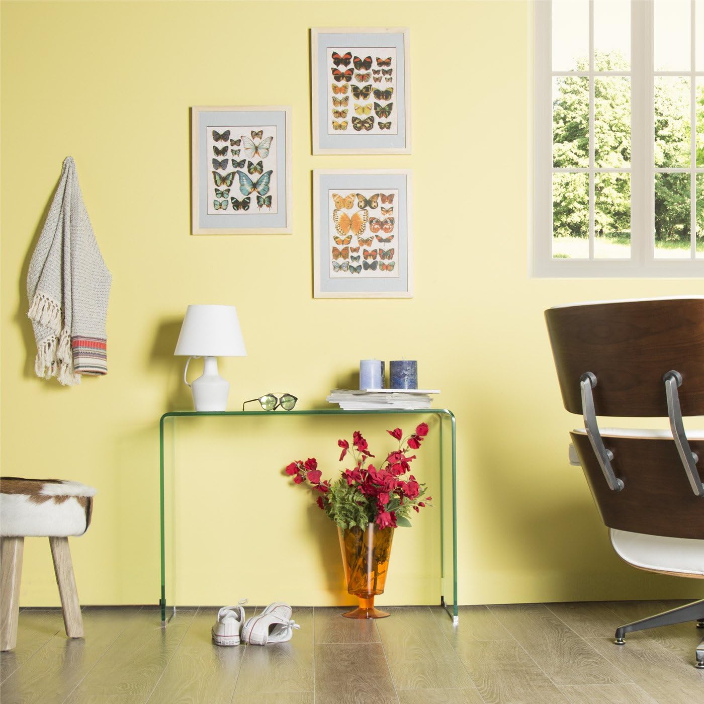 belssia Lamp Bedside Table with Screen Modern 23 x 23 cm