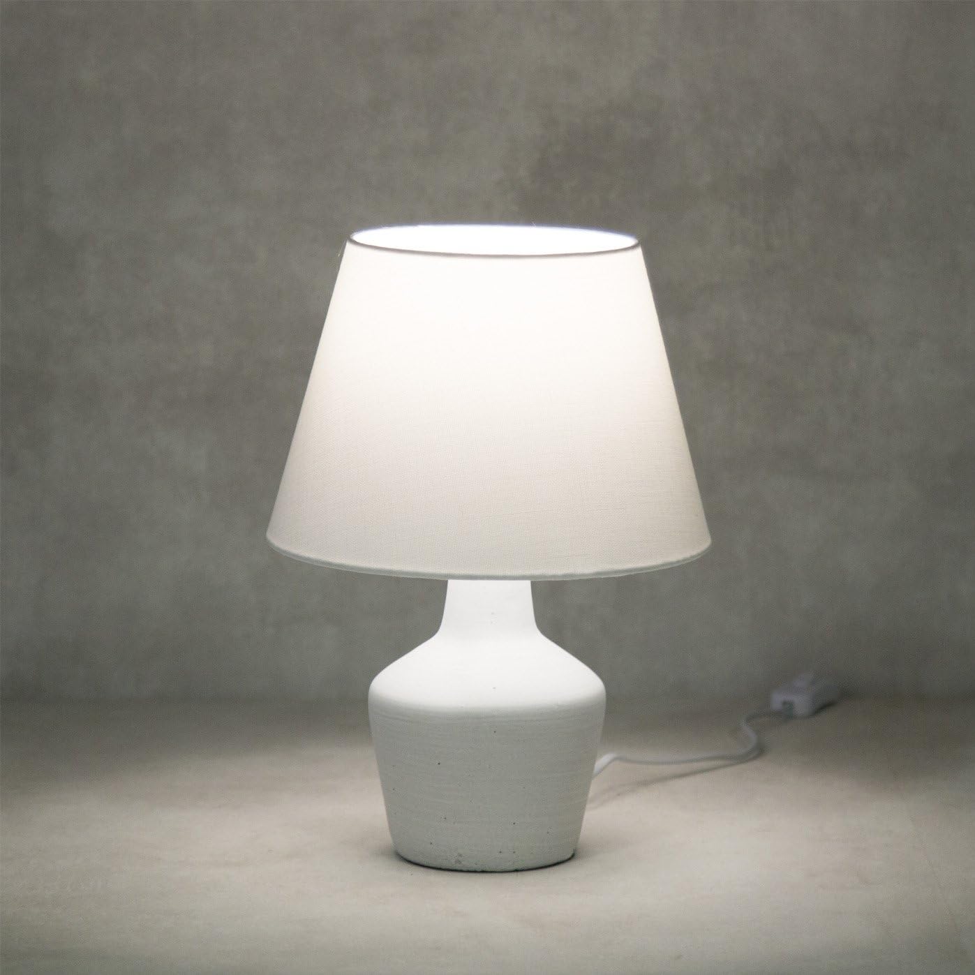 belssia Lamp Bedside Table with Screen Modern 23 x 23 cm