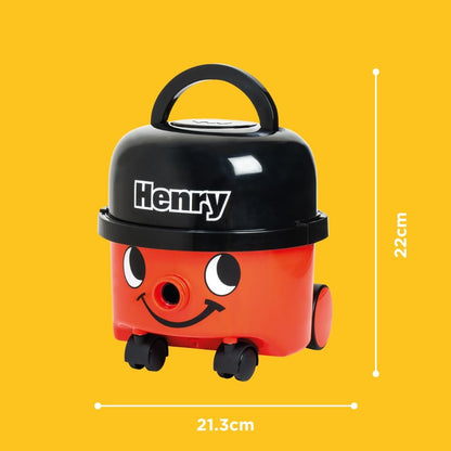 Casdon Henry Vacuum Cleaner. Toy Vacuum Cleaner For Children Aged 3+. Looks And Works Just Like The Real Thing Single( 23.2 x 21.2 x 22.8 cm