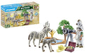PLAYMOBIL Wiltopia 71295 Unterwegs mit der Tierfotografin, mit dem Fotoapparat auf unvergesslicher Reise durch die Wildnis, Erfroschung der Zebras, Spielzeug für Kinder ab 4 Jahren
