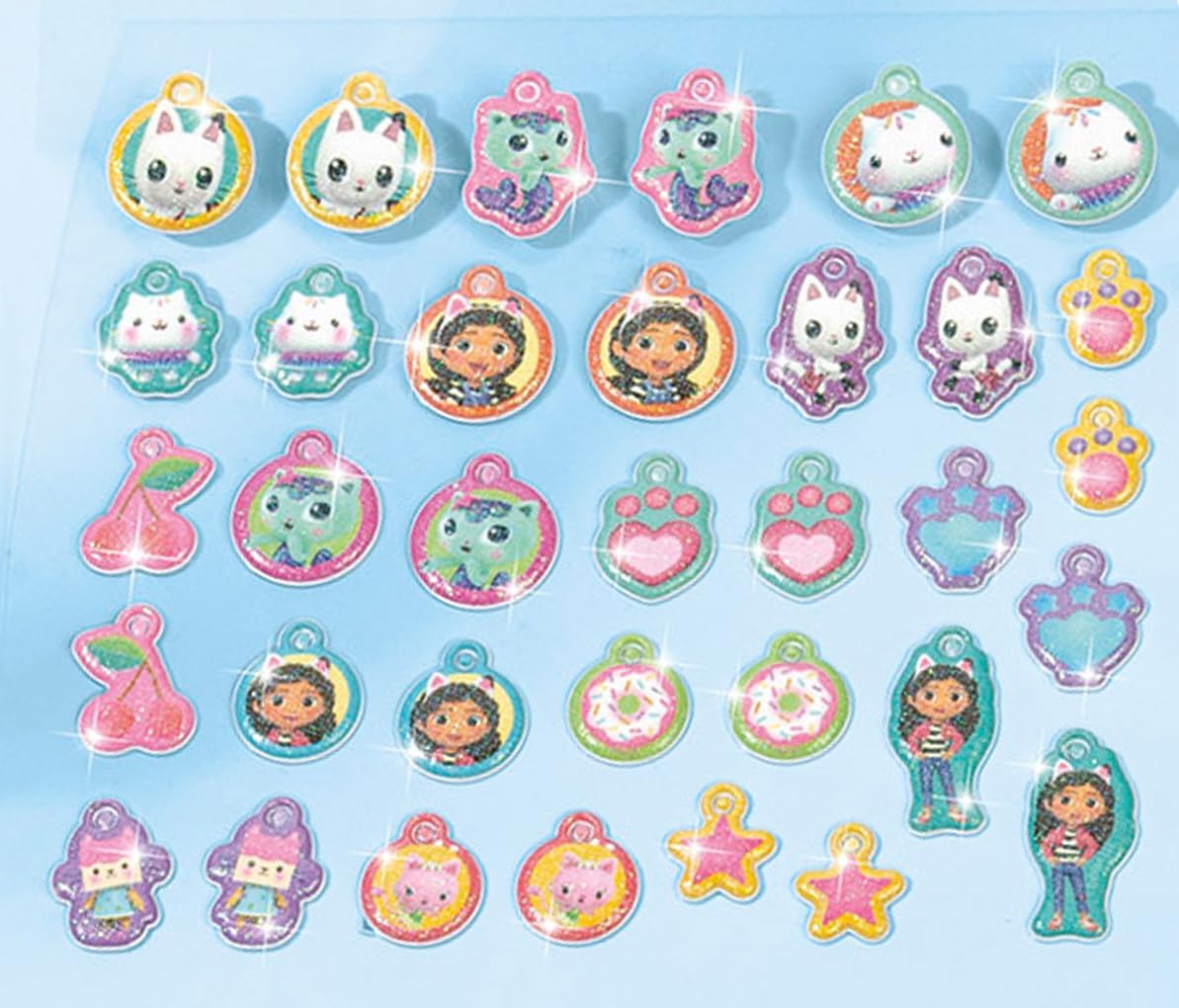 Totum Gabby's Dollhouse Charm Bracelets, Two DIY Kits with Various Glittery Charms and Characters. Suits Ages 3 Years +.