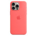 Apple - Back Cover For Mobile Phone - Magsafe Compatibility - Silicone - Guava - For Iphone 15 Pro Max