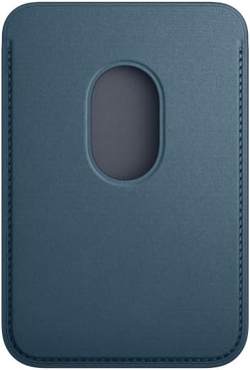 Apple - Wallet For Mobile Phone / Credit Card - Magsafe Compatibility - Finewoven - Pacific Blue