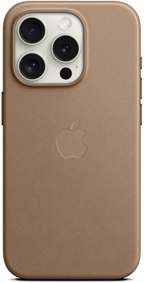 Apple - Back Cover For Mobile Phone - Magsafe Compatibility - Microtwill - Taupe - For Iphone 15 Pro