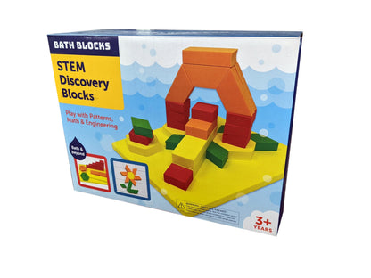 BathBlocks STEM Discovery Blocks Bathtub, Gold, Caseometry Upgraded Light-up Toy 900