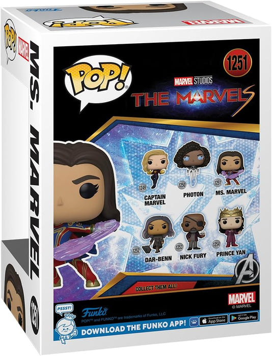 Funko POP! Vinyl: The Marvels - Ms. Marvel - Collectable Vinyl Figure - Gift Idea - Official Merchandise - Toys for Kids & Adults - Movies Fans - Model Figure for Collectors and Display