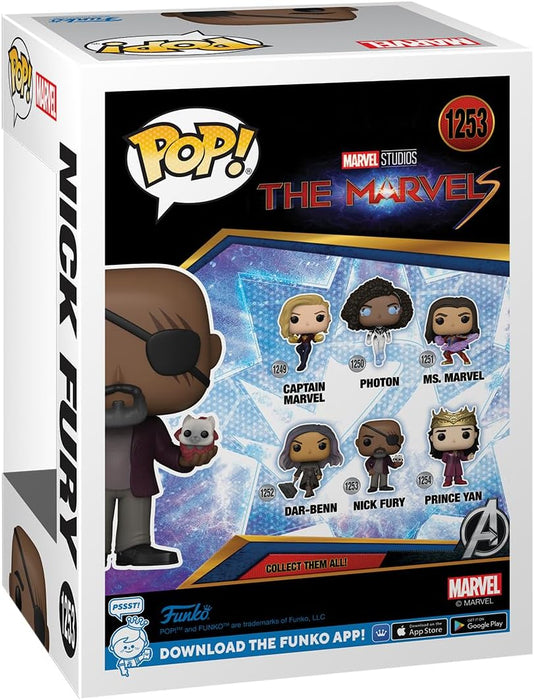 Funko Pop! Vinyl: The Marvels - Nick Fury - Figura de Vinilo Coleccionable - Idea de Regalo- Mercancia Oficial - Juguetes para Niños y Adultos - Movies Fans - Muñeco para Coleccionistas y Exposición