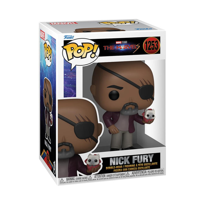 Funko Pop! Vinyl: The Marvels - Nick Fury - Figura de Vinilo Coleccionable - Idea de Regalo- Mercancia Oficial - Juguetes para Niños y Adultos - Movies Fans - Muñeco para Coleccionistas y Exposición