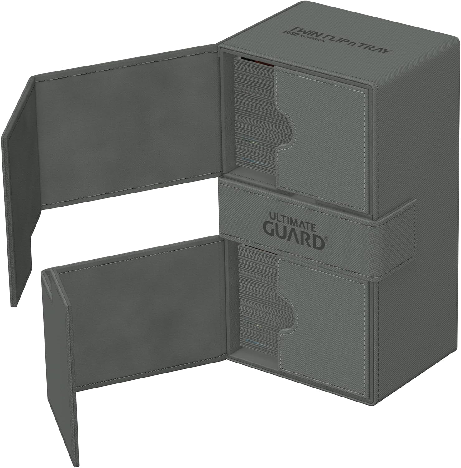 Ultimate Guard Twin Flip`n`Tray 200+ XenoSkin Monocolor Grey