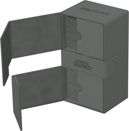 Ultimate Guard Twin Flip`n`Tray 200+ XenoSkin Monocolor Grey