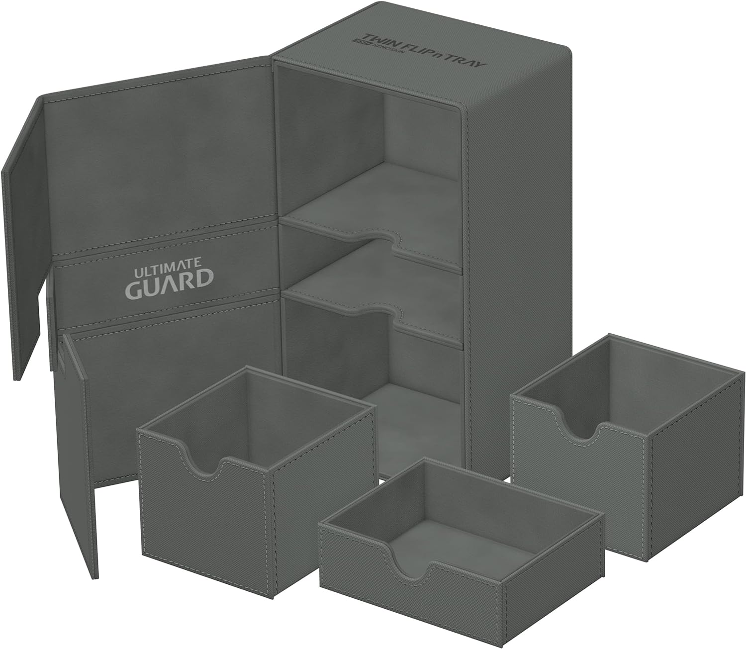 Ultimate Guard Twin Flip`n`Tray 200+ XenoSkin Monocolor Grey