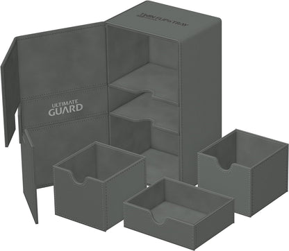 Ultimate Guard Twin Flip`n`Tray 200+ XenoSkin Monocolor Grey