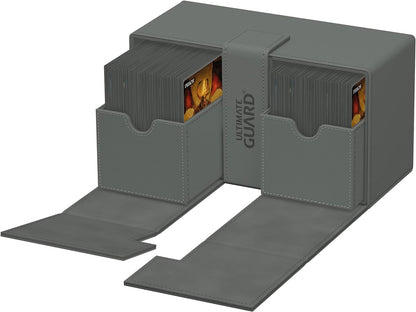 Ultimate Guard Twin Flip`n`Tray 200+ XenoSkin Monocolor Grey