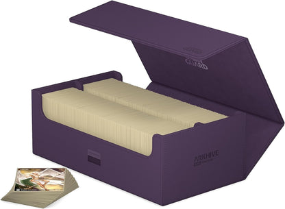 Ultimate Guard Arkhive 800+, Deck Case for 800 Double-Sleeved TCG Cards, Purple, Compatible with Boulders, Magnetic Closure & Microfiber Inner Lining… 800+ Purple