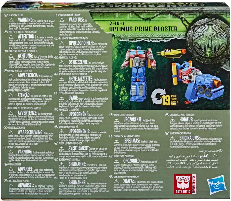 Transformers: Rise of the Beasts NERF 2-in-1 blaster/figurine Optimus Prime 25 cm