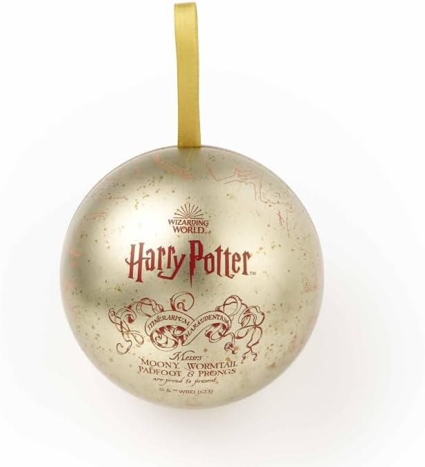 Harry Potter Official Marauders Map Bauble with Pin Badge Inside