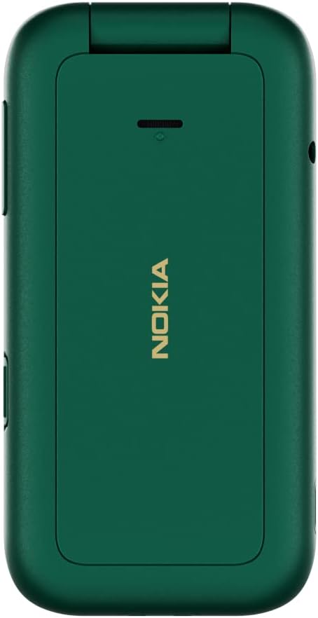 Nokia 2660 Flip Feature Phone mit 2,8"-Display, 4G-Konnektivität, Hörgerätekompatibilität (НАС), integrierter Kamera, MP3-Player, UKW-Radio und klassischen Spielen (Dual SIM) - Lush Green