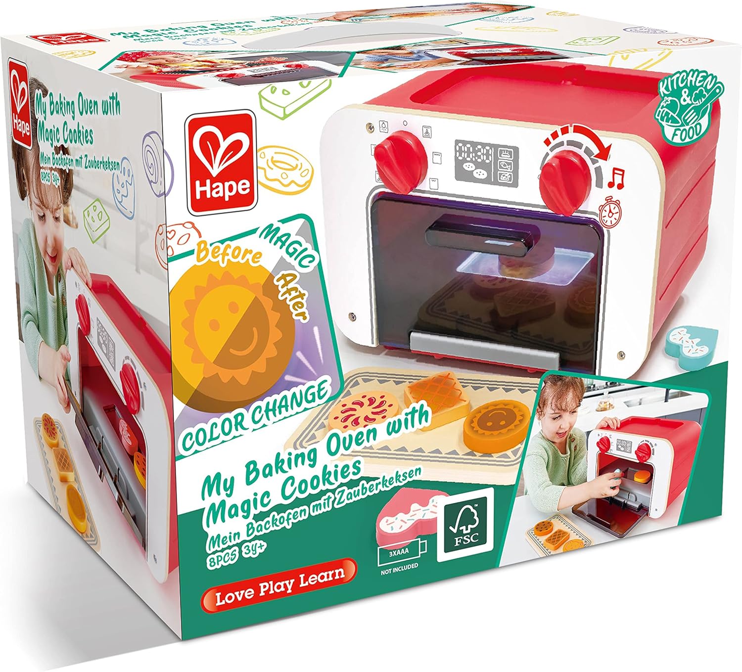 Hape E3183 Color Changing Oven, Mehrfarbig