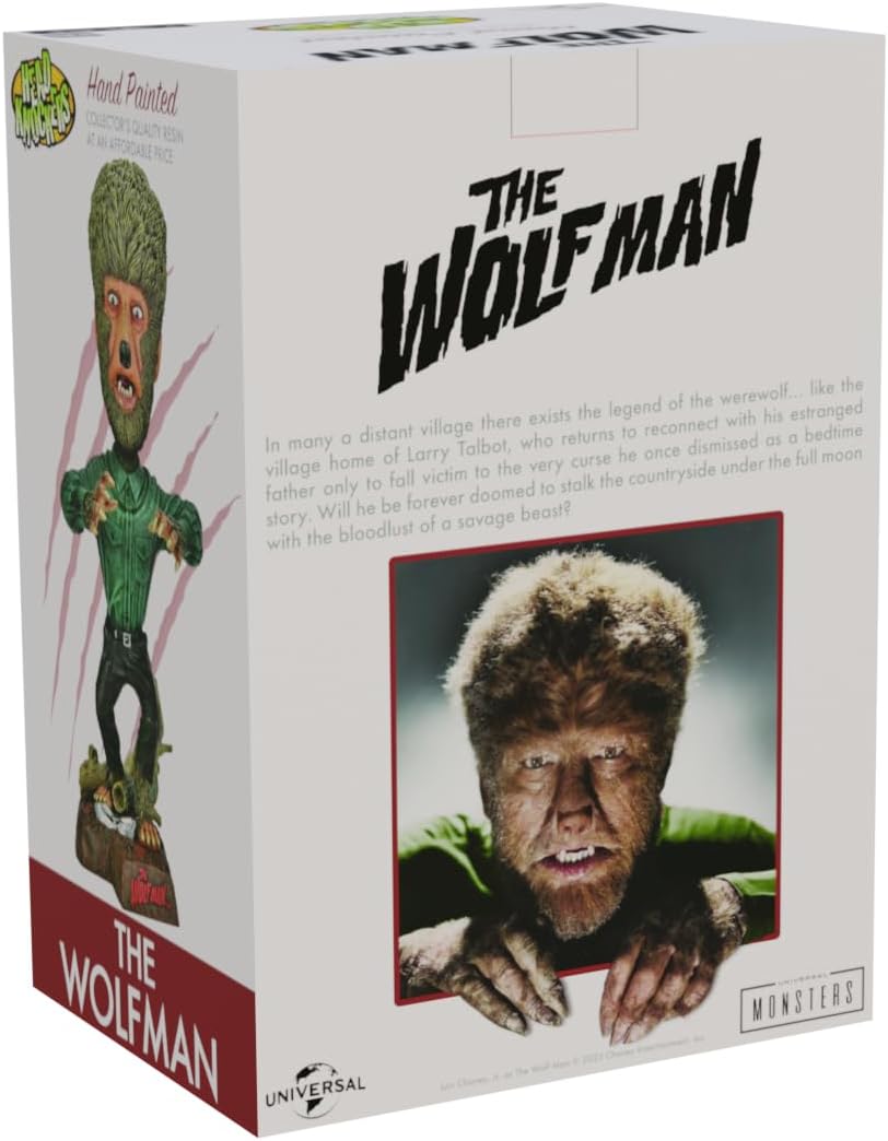 NECA Universal Monsters Head Knocker Wolf Man 20 cm