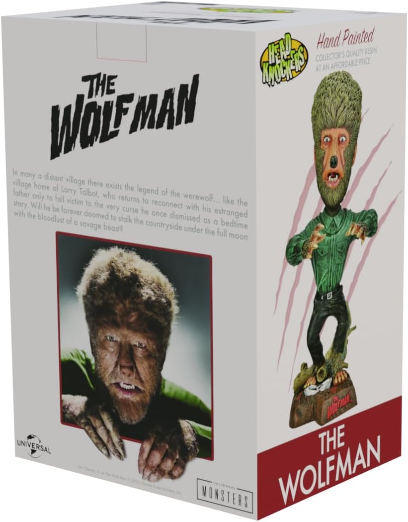 NECA Universal Monsters Head Knocker Wolf Man 20 cm