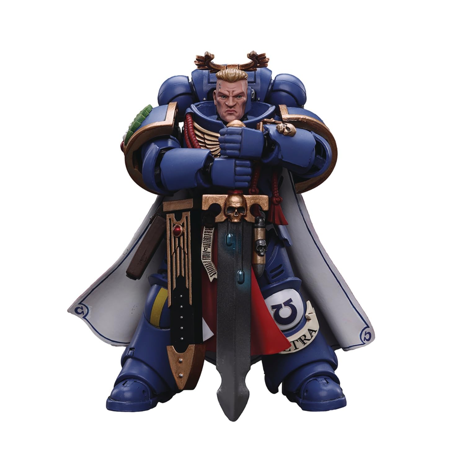 JoyToy Warhammer 40K: Ultramarines Primaris Captain with Sword and Pistol 1:18 Scale Action Figure