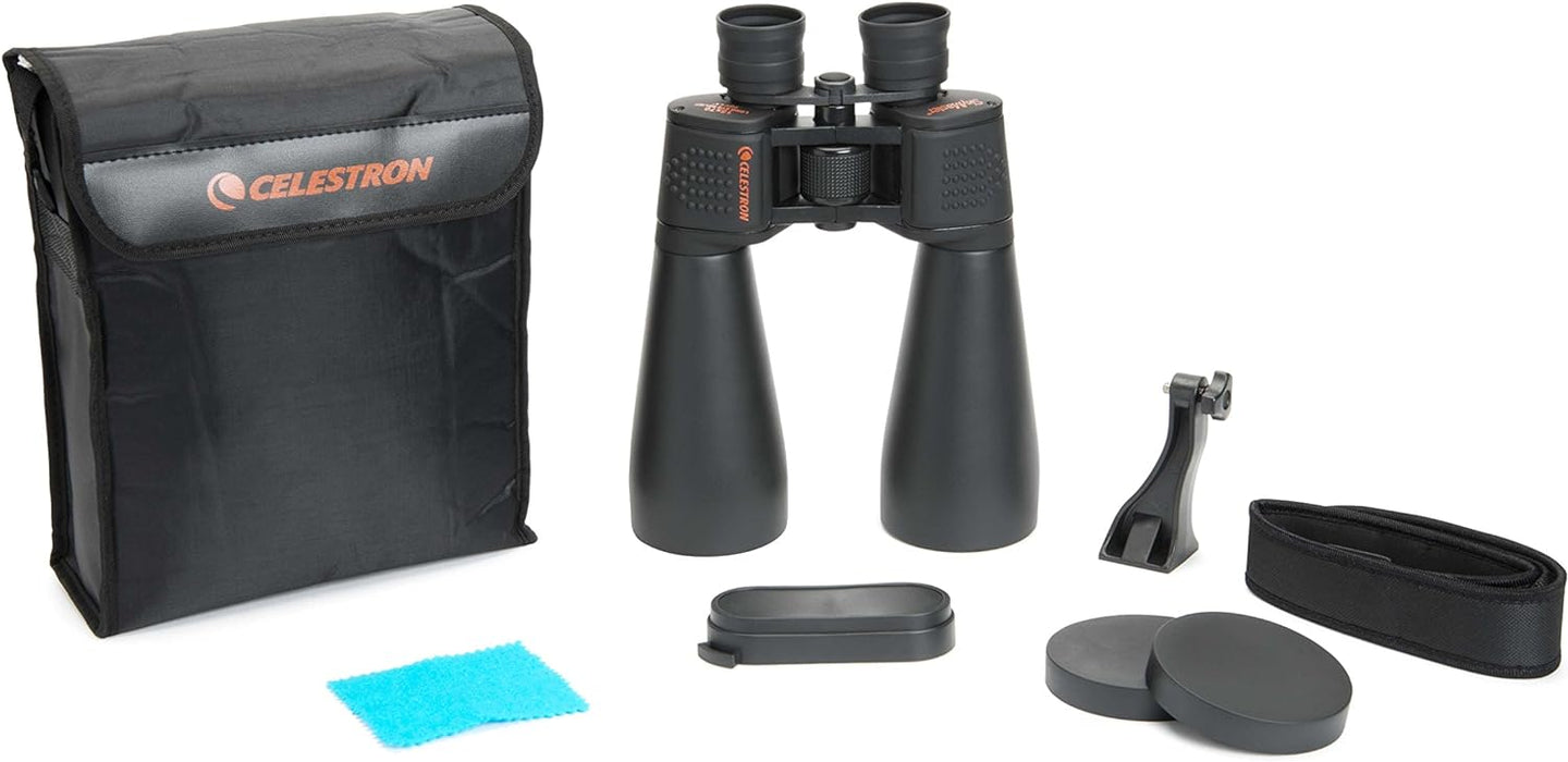 Celestron 71009 SkyMaster 15x70mm Porro Prism Binoculars with Multi-Coated Lens and BaK-4 Prism Glass, Black