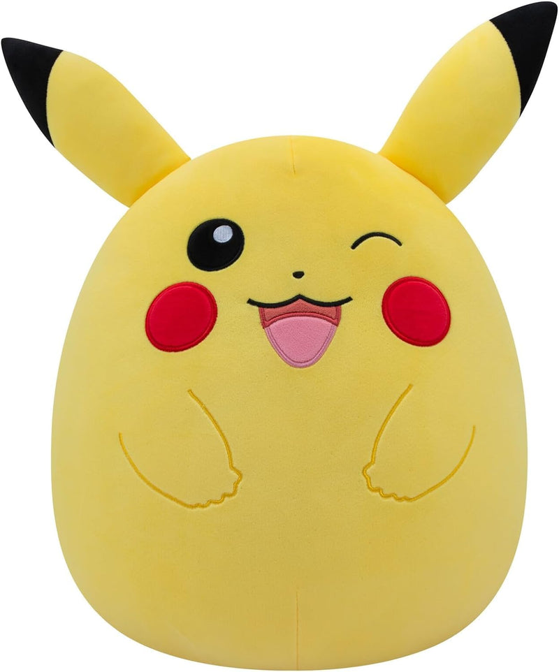 Squishmallows Original 35,6 cm Winking Pikachu Pokémon Plüsch – Ultrasoft Official Jazwares Plüsch (groß