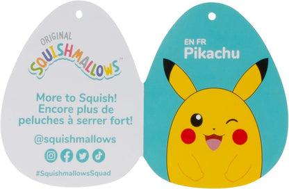 Squishmallows Original 35,6 cm Winking Pikachu Pokémon Plüsch – Ultrasoft Official Jazwares Plüsch (groß