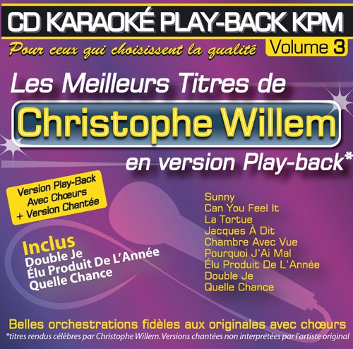 Cd Karaoke Play-Back Kpm Vol.03 ``Christophe Willem``