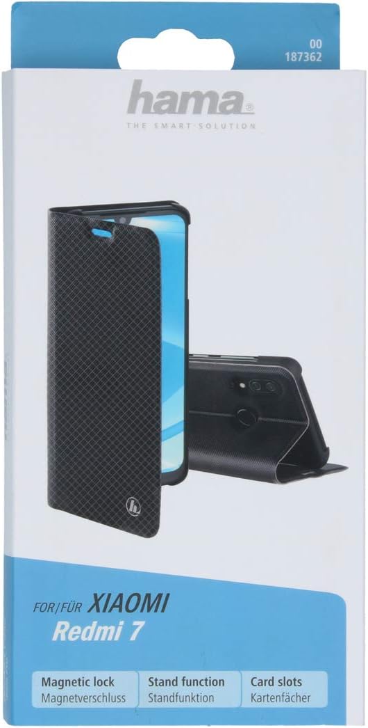 Hama Slim Pro mobile phone case 16 cm (6.3") Folio Black