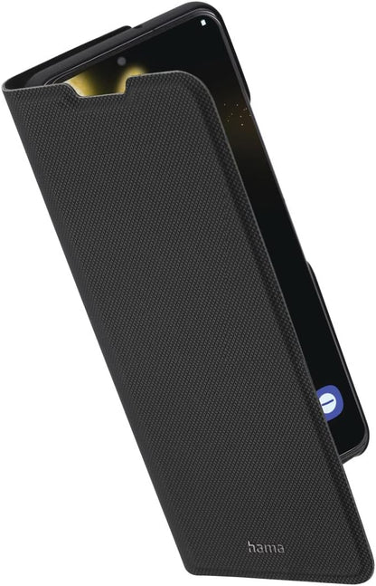 Hama Mobile Phone Case for Samsung Galaxy S22+ Slim Pro (Protective Case with Wallet, 2x Card Slots, Foldable Samsung S22+ Case with Magnetic Closure and Stand Function) Black