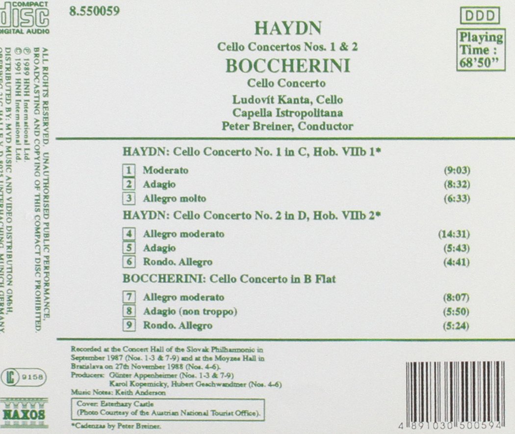 Cello Concertos