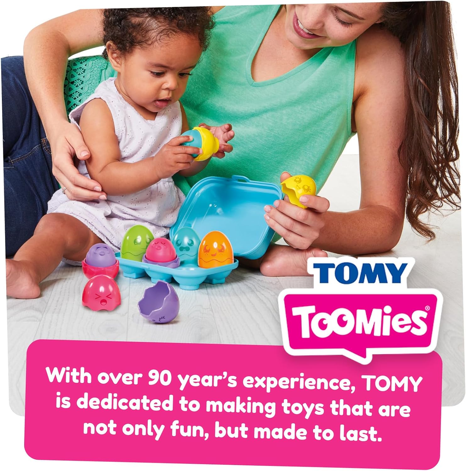 Toomies-Juego de emparejamiento NUEVOS Pollitos Brillantes para esconder y chirriar, Multicolor, Large ( E73563