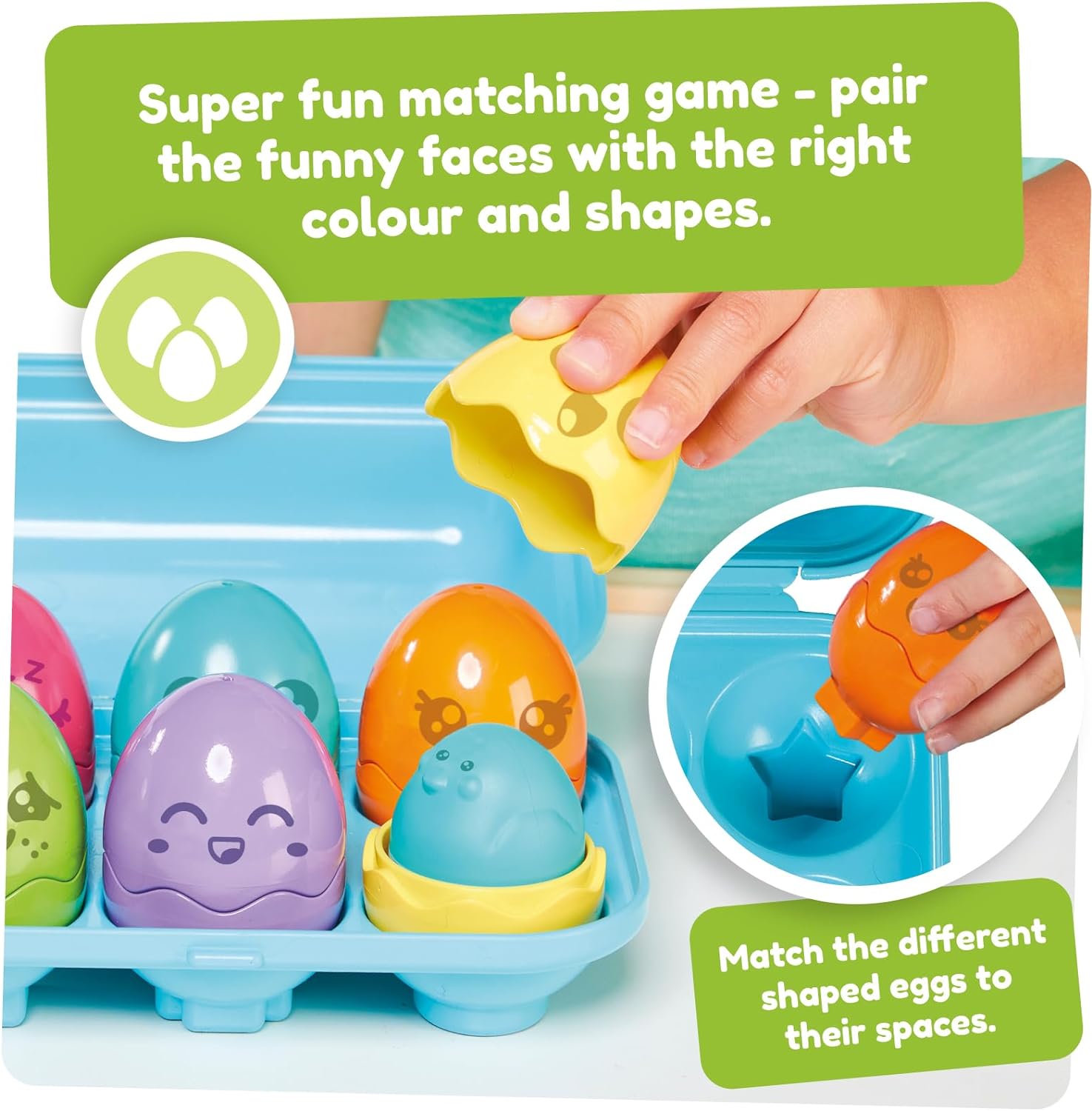 Toomies-Juego de emparejamiento NUEVOS Pollitos Brillantes para esconder y chirriar, Multicolor, Large ( E73563