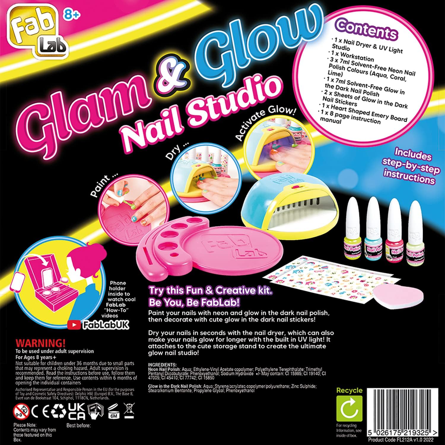 FabLab Glam & Glow Nail Studio, Multicolor