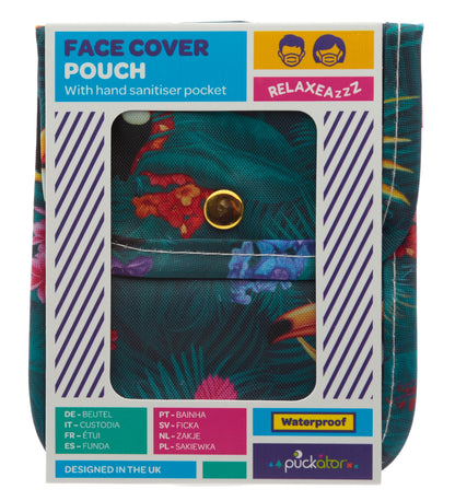 Puckator CASE53 Toucan Party Face Covering & Hand Sanitiser Pouch/Case