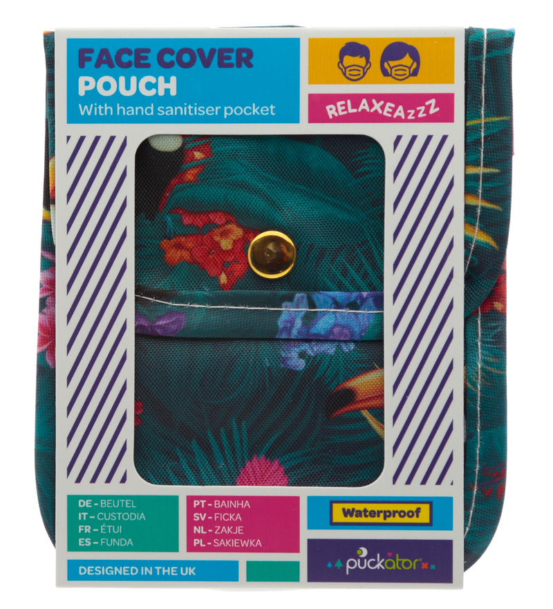 Puckator CASE53 Toucan Party Face Covering & Hand Sanitiser Pouch/Case