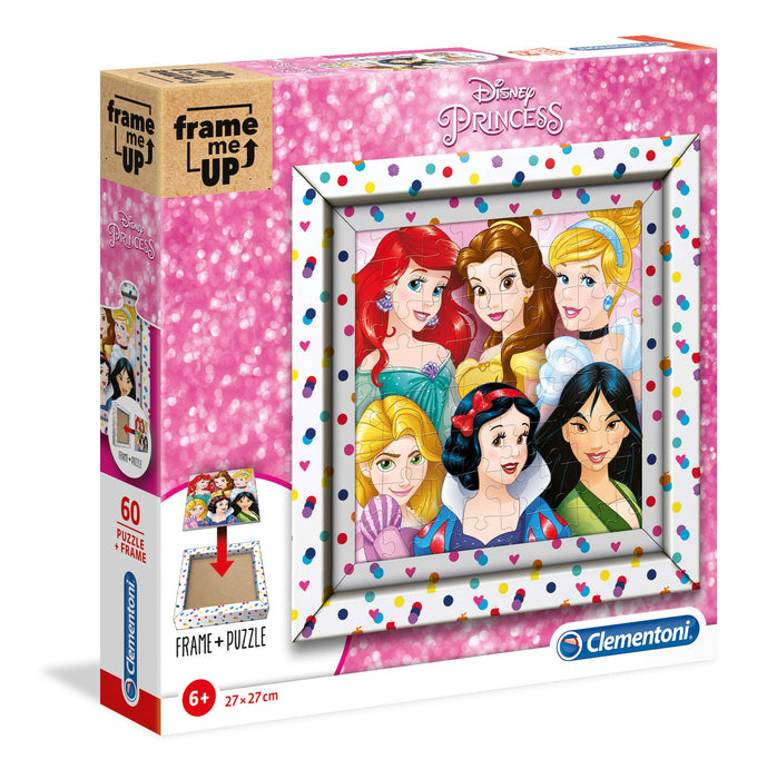 Clementoni - 38805 - Frame Me Up - Disney Princess puzzle for children - 60 pieces - Made in Italy - puzzle - ages 6 years plus