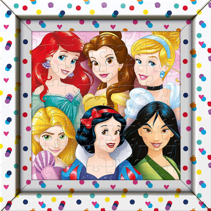 Clementoni - 38805 - Frame Me Up - Disney Princess puzzle for children - 60 pieces - Made in Italy - puzzle - ages 6 years plus