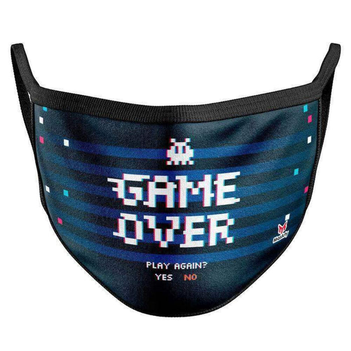 masque en tissu lavable masque réutilisable et lavable masque adulte homme femme. masque lavable motif masque en tissu lavable (game over