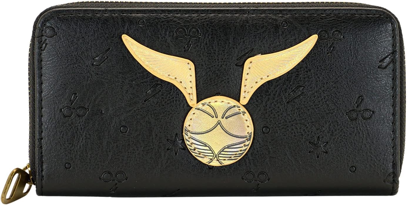 Harry Potter Wings-Essential Wallet, Black, 19 x 10 cm