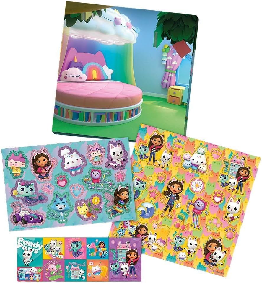 Totum Gabbys Dollhouse Stickerset, Includes Sticker Sheets and Scenery